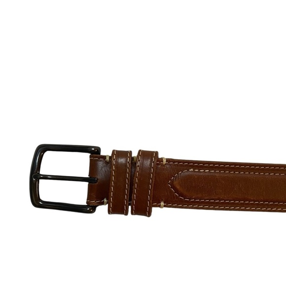 Orvis Brown Leather Belt Sz 40 - Picture 2 of 9